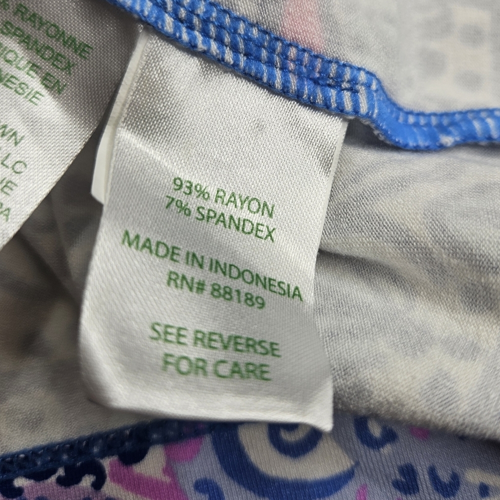 Lilly Pulitzer Sophie Dresw Blue Grotto Legga Sea Size XS Style 000655 - Picture 12 of 13